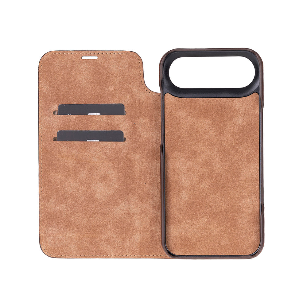 Bloominbag-Bloom Case Sonat Mahogany Saddle Hakiki Deri I Phone 17 Air(6.5")Folio Kılıfı-5-roqelvaxirum.shop