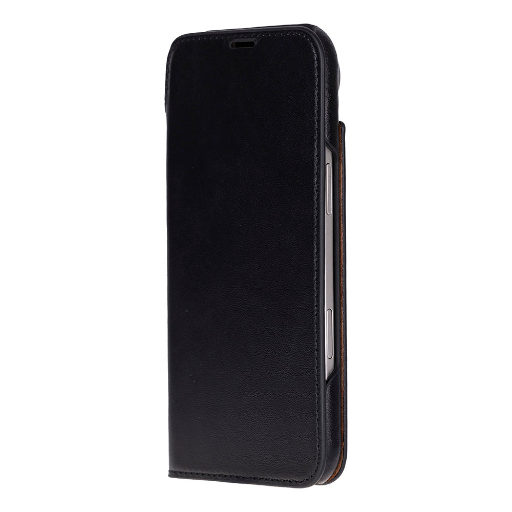 Bloominbag-Bloom Case Sonat Obsidian Black Hakiki Deri I Phone 17 Air(6.5") Folio Kılıfı-1-roqelvaxirum.shop