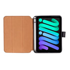 Bloominbag-Bloom Case Trigon Obsidian Black Apple I Pad Mini (2024) Hakiki Deri Kılıf-5-roqelvaxirum.shop