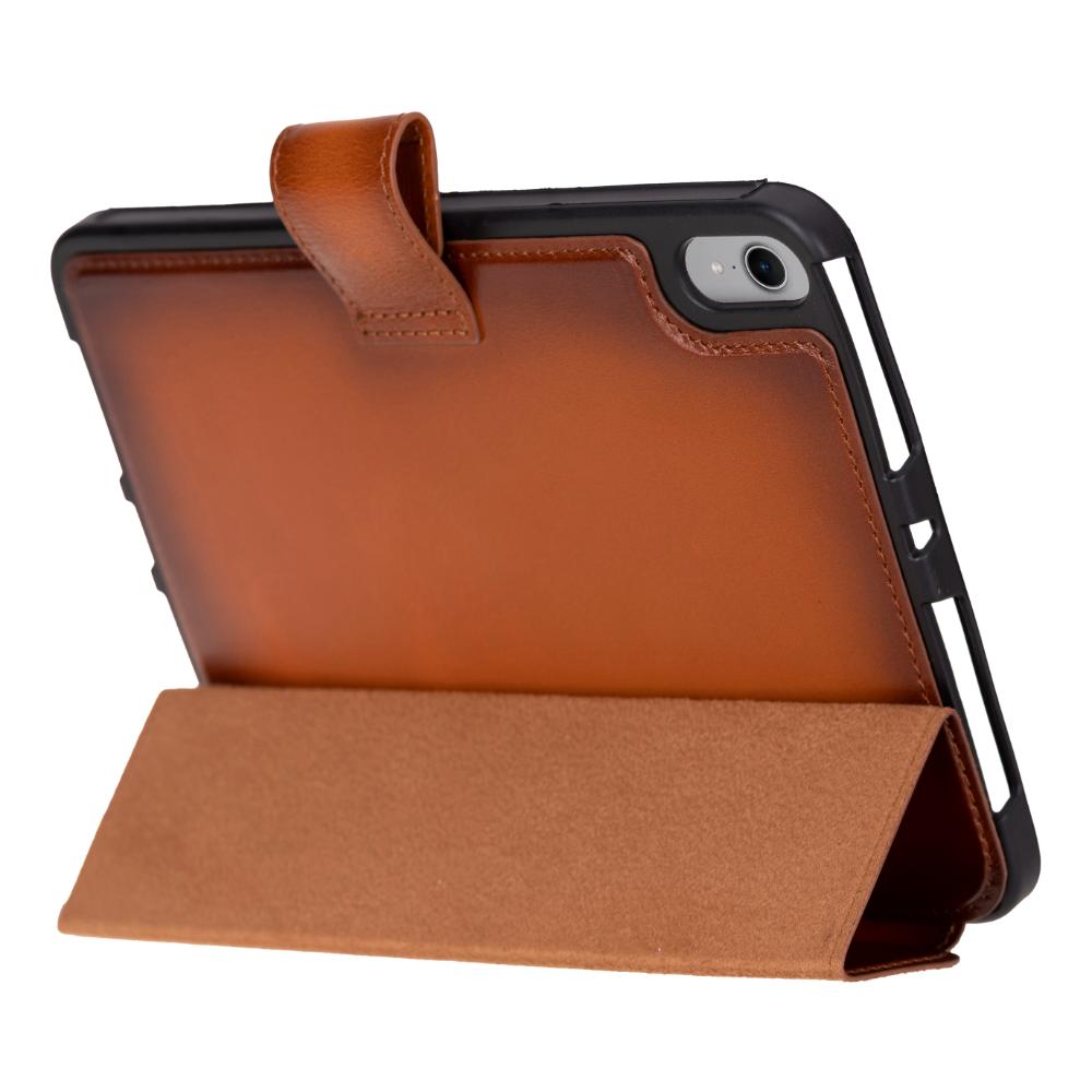 Bloominbag-Bloom Case Trigon Tan Apple I Pad Mini (2024) Hakiki Deri Kılıf-3-roqelvaxirum.shop