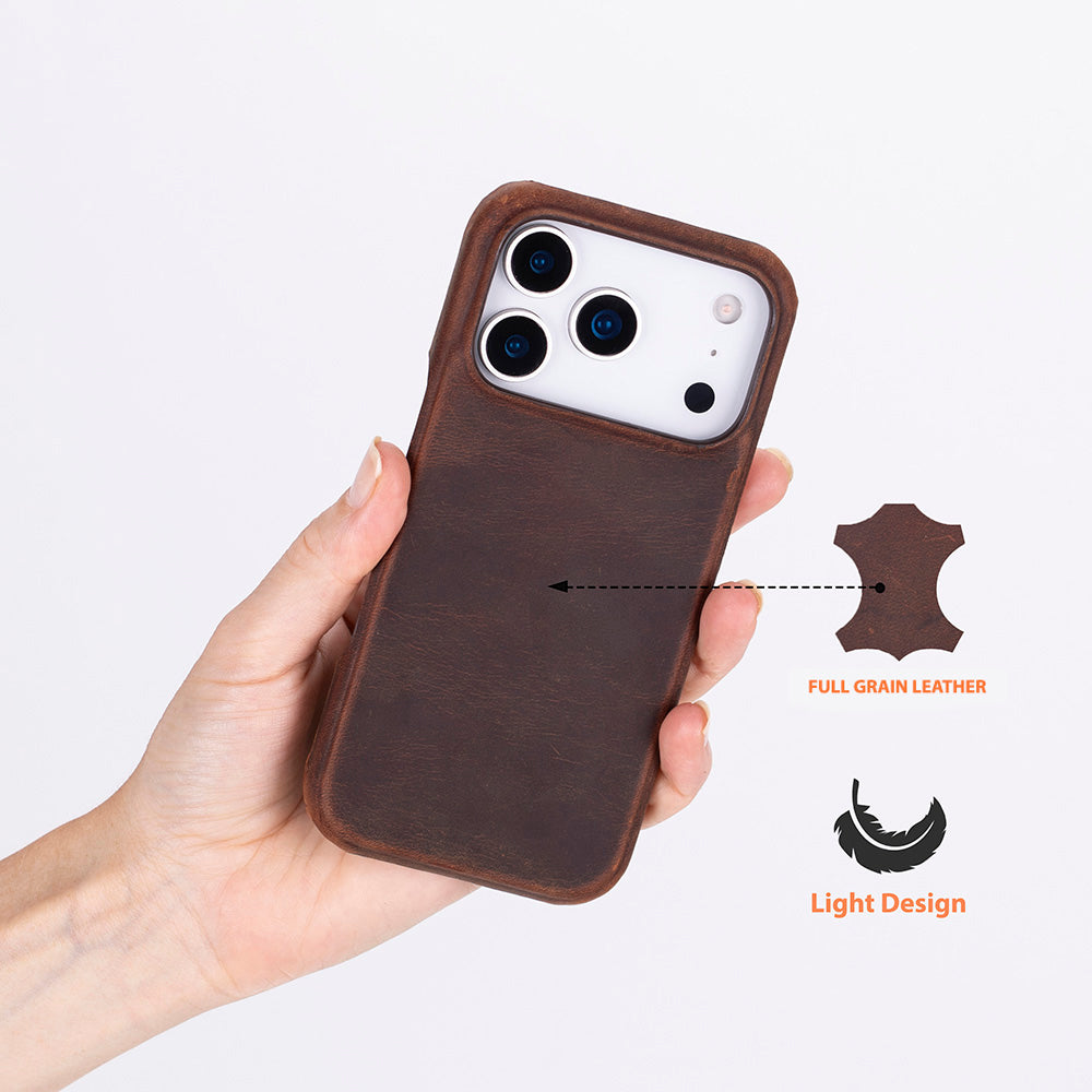 Bloominbag-Bloom Case Ultimate Jacket Saddle Brown Apple I Phone 17 Pro (6.3") Hakiki Deri Kılıf-2-roqelvaxirum.shop