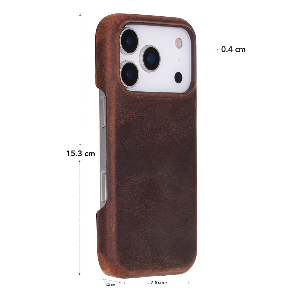 Bloominbag-Bloom Case Ultimate Jacket Saddle Brown Apple I Phone 17 Pro (6.3") Hakiki Deri Kılıf-5-roqelvaxirum.shop