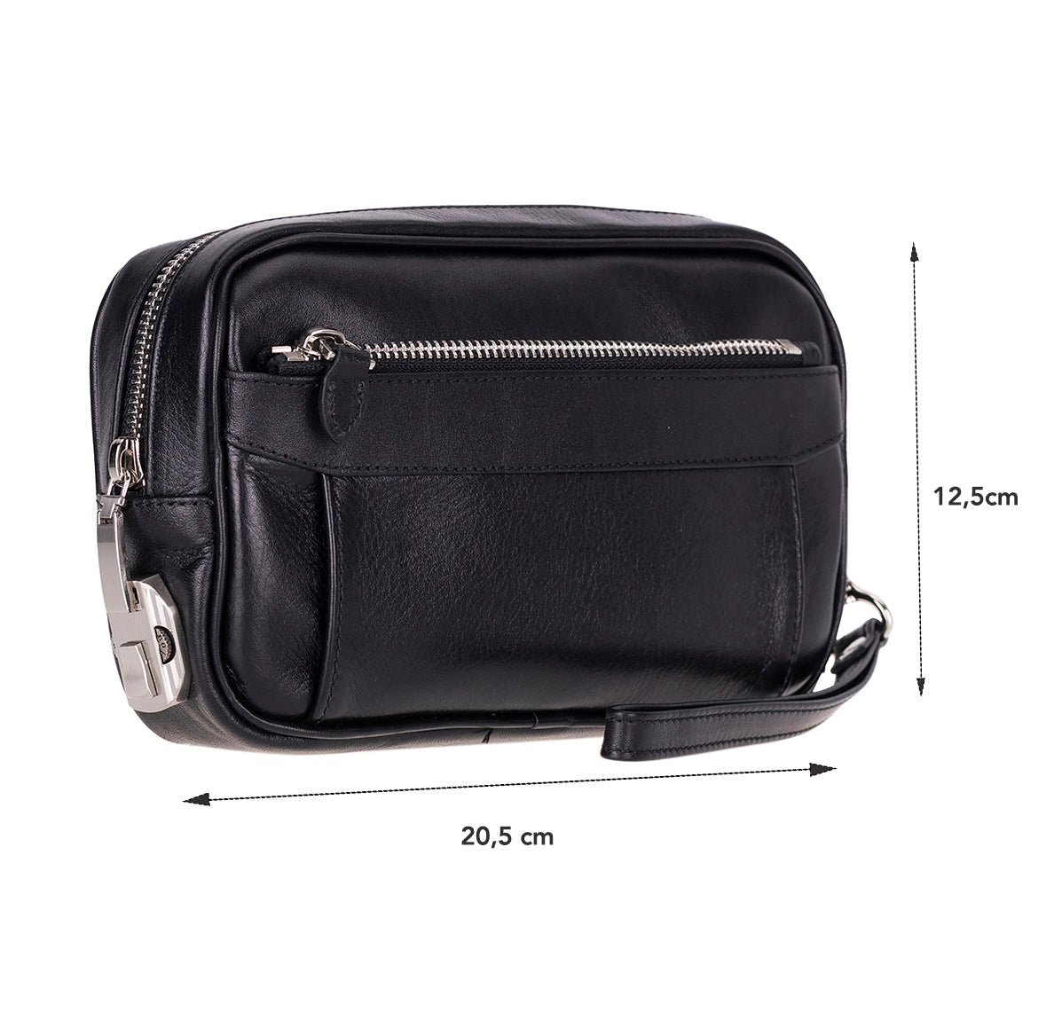 Bloominbag-Bloom Clutch Forge Obsidian Black Luxe Hakiki Deri Unisex Clutch-4-roqelvaxirum.shop