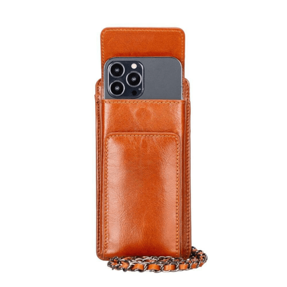 Bloominbag-Bloom Cross Cognac Tan Hakiki Deri Cüzdan & Telefon çantası-2-roqelvaxirum.shop