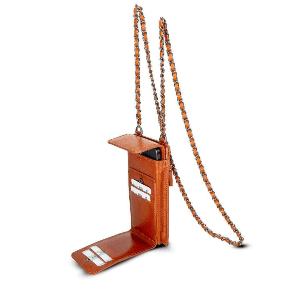 Bloominbag-Bloom Cross Cognac Tan Hakiki Deri Cüzdan & Telefon çantası-5-roqelvaxirum.shop