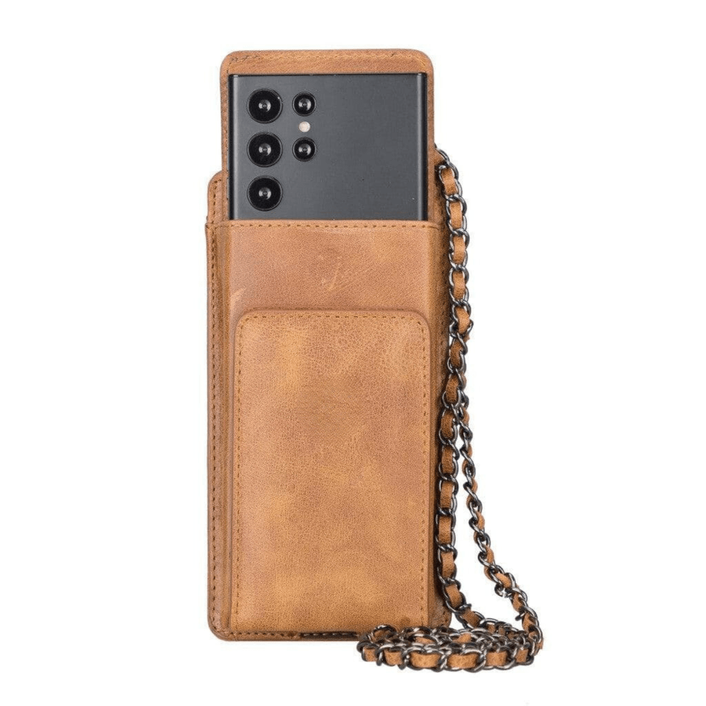 Bloominbag-Bloom Cross Sahara Sand Hakiki Deri Cüzdan & Telefon çantası-2-roqelvaxirum.shop