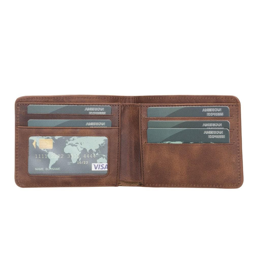 Bloominbag-Bloom Fold Mahogany Brown Hakiki Deri Cüzdan-2-roqelvaxirum.shop