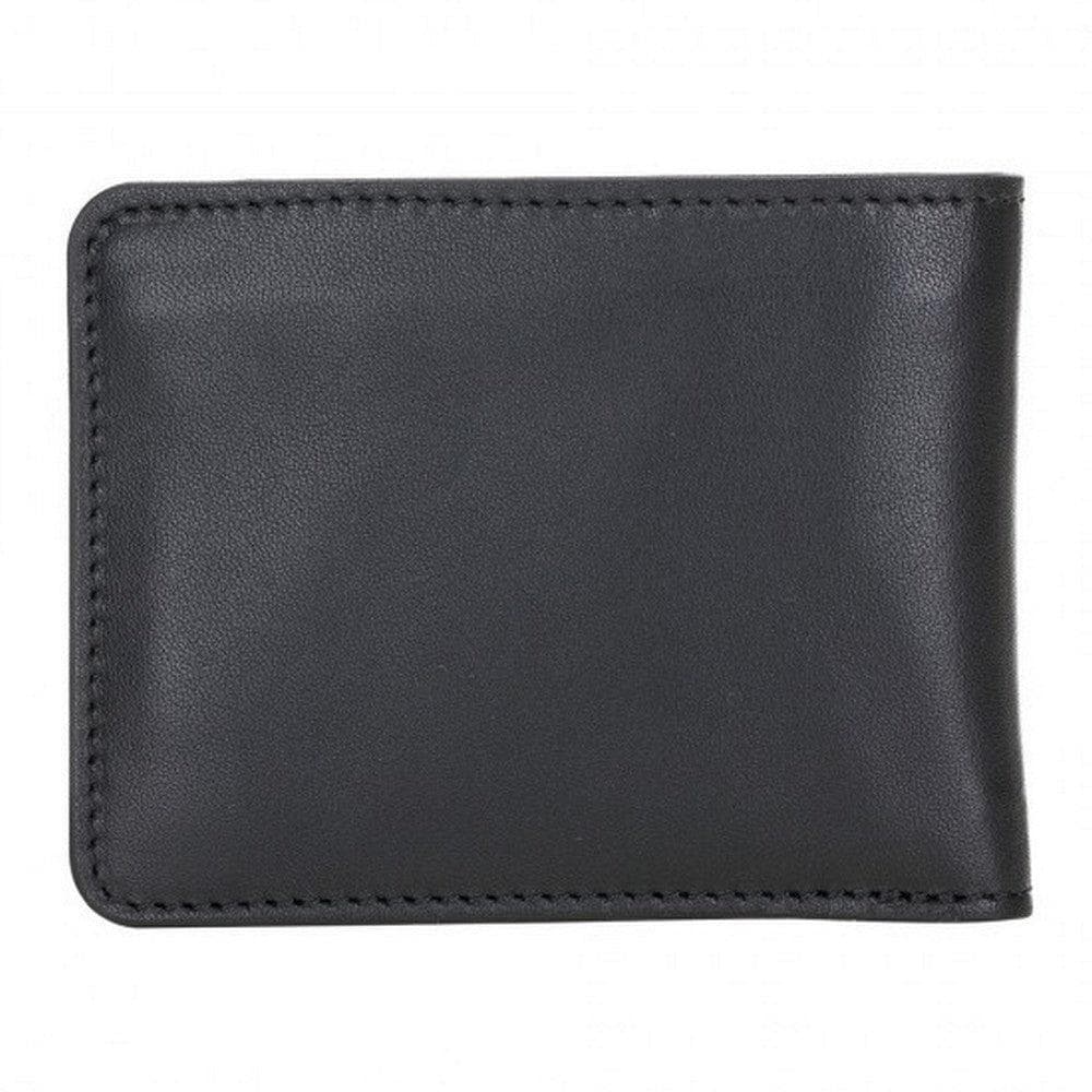 Bloominbag-Bloom Fold Obsidian Black Hakiki Deri Cüzdan-3-roqelvaxirum.shop