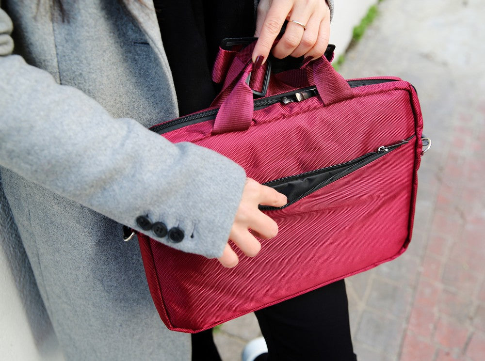 Bloominbag-Bloom Laptop Case Bordo 15" Notebook Çantası-4-roqelvaxirum.shop