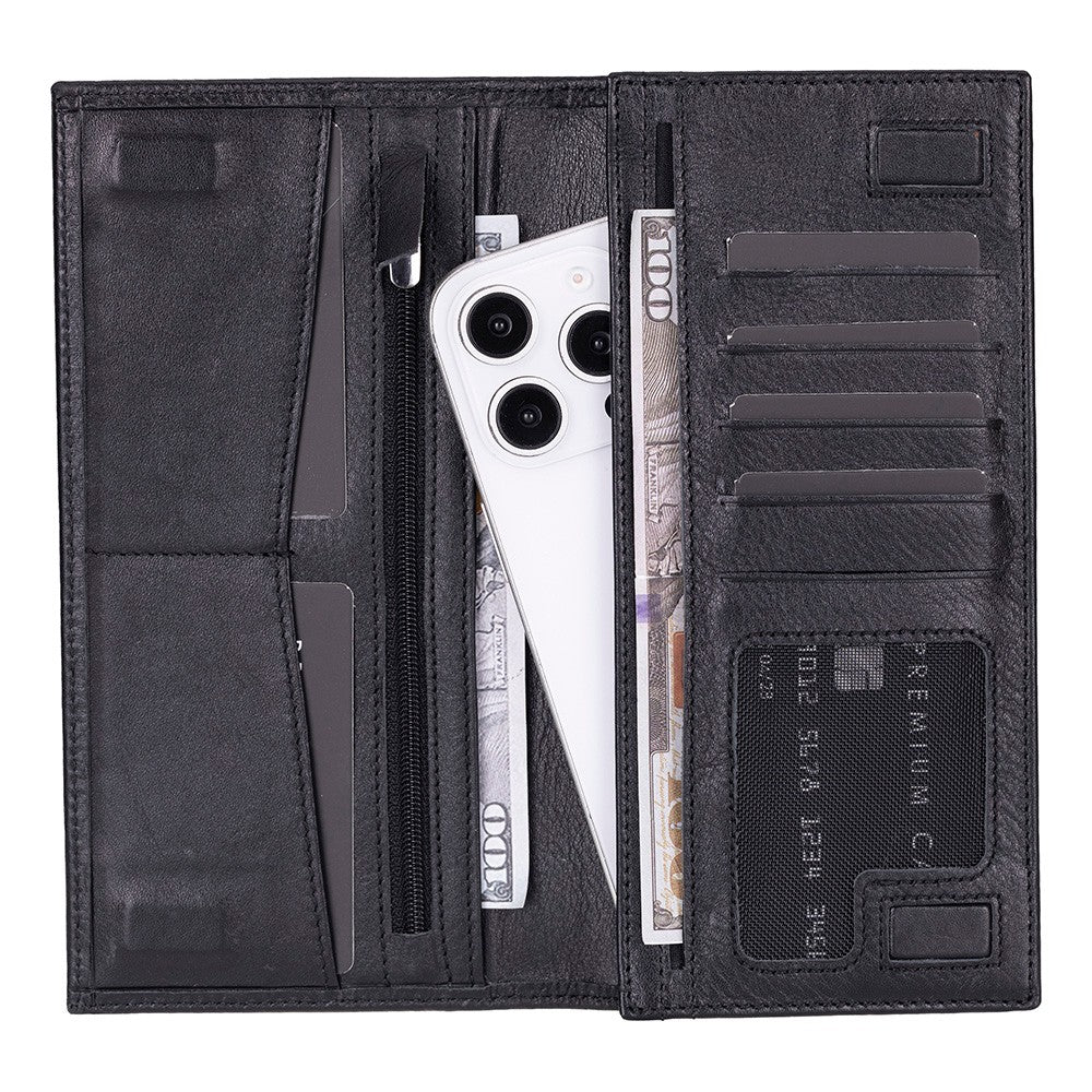 Bloominbag-Bloom Tenuta Obsidian Black – Hakiki Deri Cüzdan & Telefon çantası-3-roqelvaxirum.shop