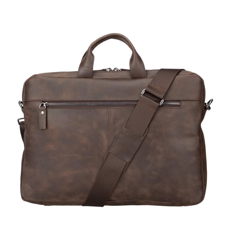 Bloominbag-Bloom Urban Shield 16" Koyu Kahverengi Deri Laptop / Macbook çantası-1-roqelvaxirum.shop
