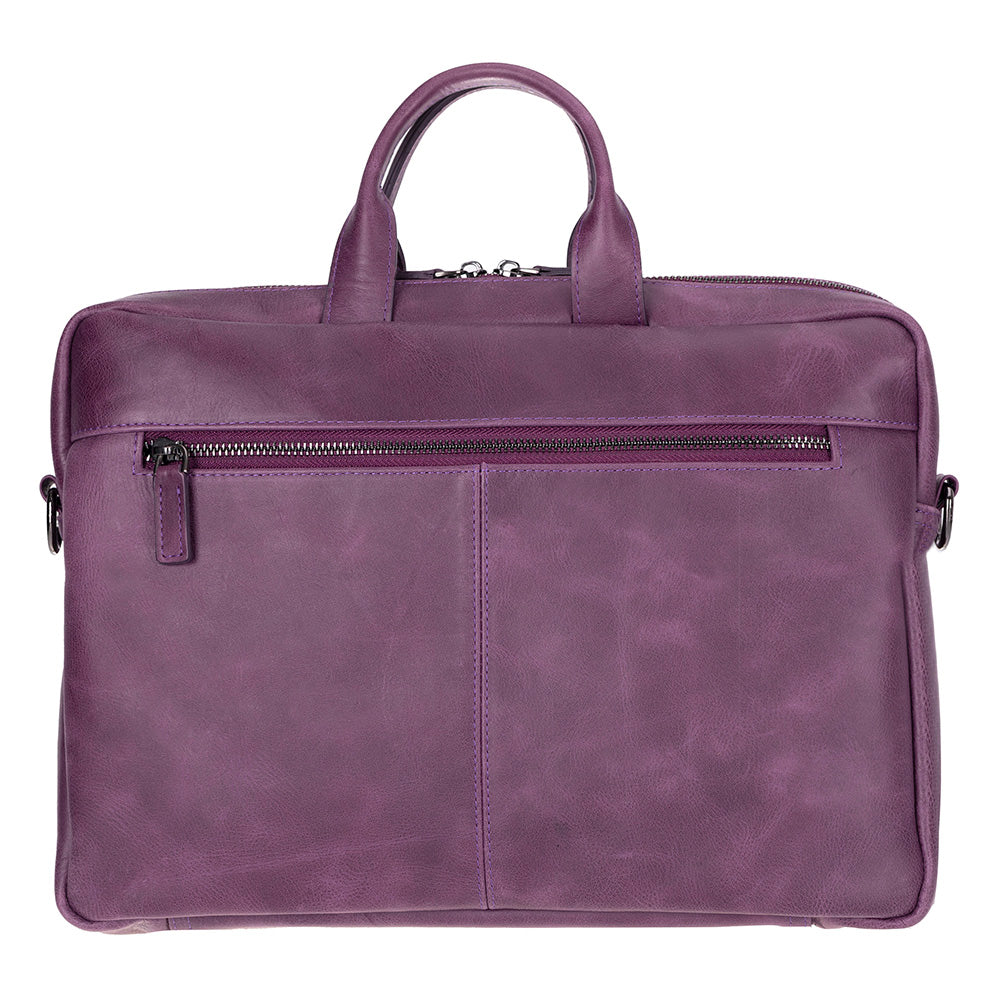Bloominbag-Bloom Urban Shield 16" Mor Deri Laptop / Macbook çantası-1-roqelvaxirum.shop