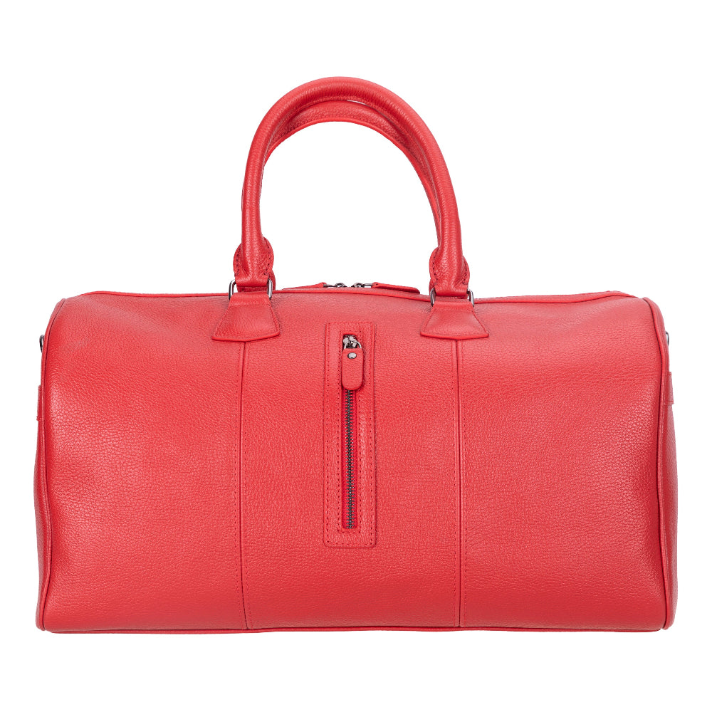 Bloominbag-Bloom Voyager Roma Rouge Hakiki Deri Duffle Unisex Seyahat & Hafta Sonu çantası-2-roqelvaxirum.shop