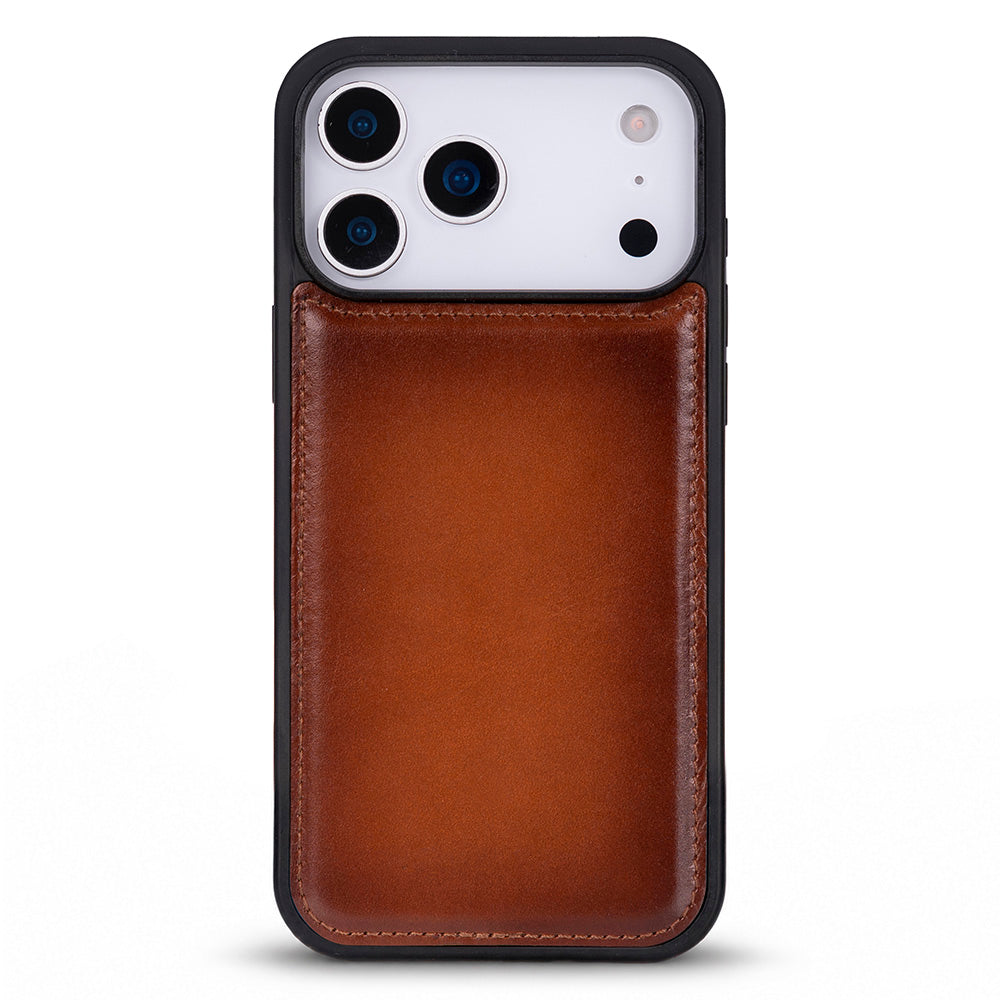 Bloomcase Mono Urban Tan Apple Iphone 17 Pro (6.3") Hakiki Deri Magsafe Kılıf