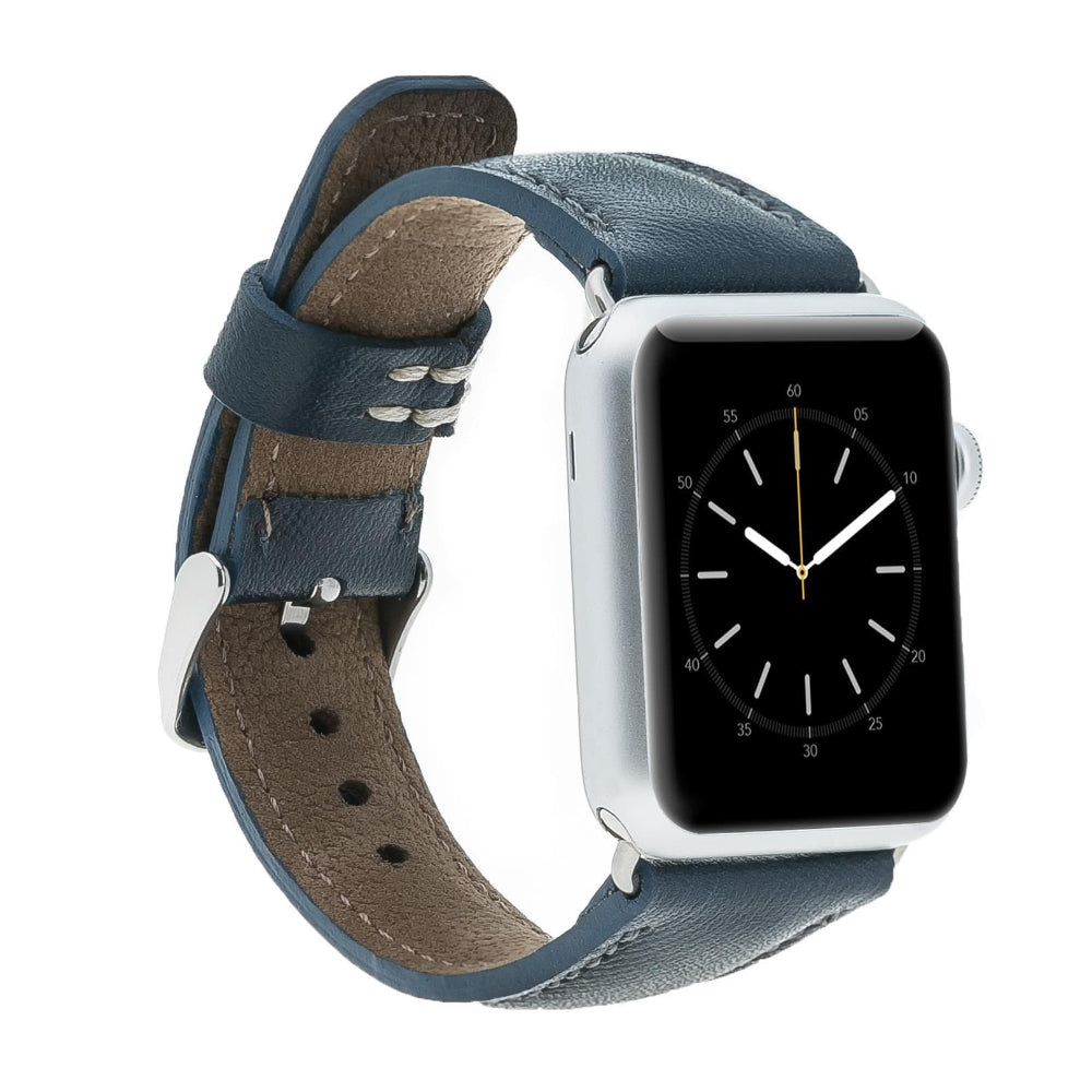 Bloominbag-Bloomin Band Celeste Blue Deri Apple Watch Kordon 40/41/42mm-1-roqelvaxirum.shop