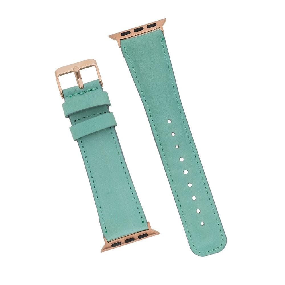 Bloominbag-Bloomin Band Sage Deri Apple Watch Kordon 40/41/42mm-3-roqelvaxirum.shop