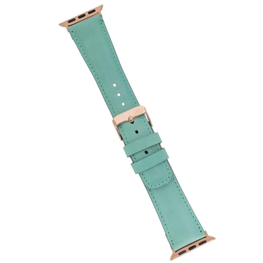 Bloominbag-Bloomin Band Sage Deri Apple Watch Kordon 40/41/42mm-4-roqelvaxirum.shop