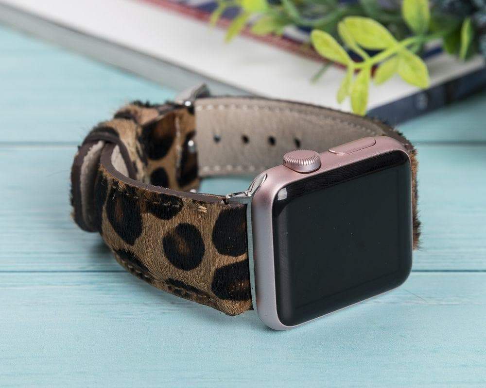 Bloominbag-Bloomin Band Wild Leopard Deri Apple Watch Kordon 44/45/46/49 Mm-5-roqelvaxirum.shop