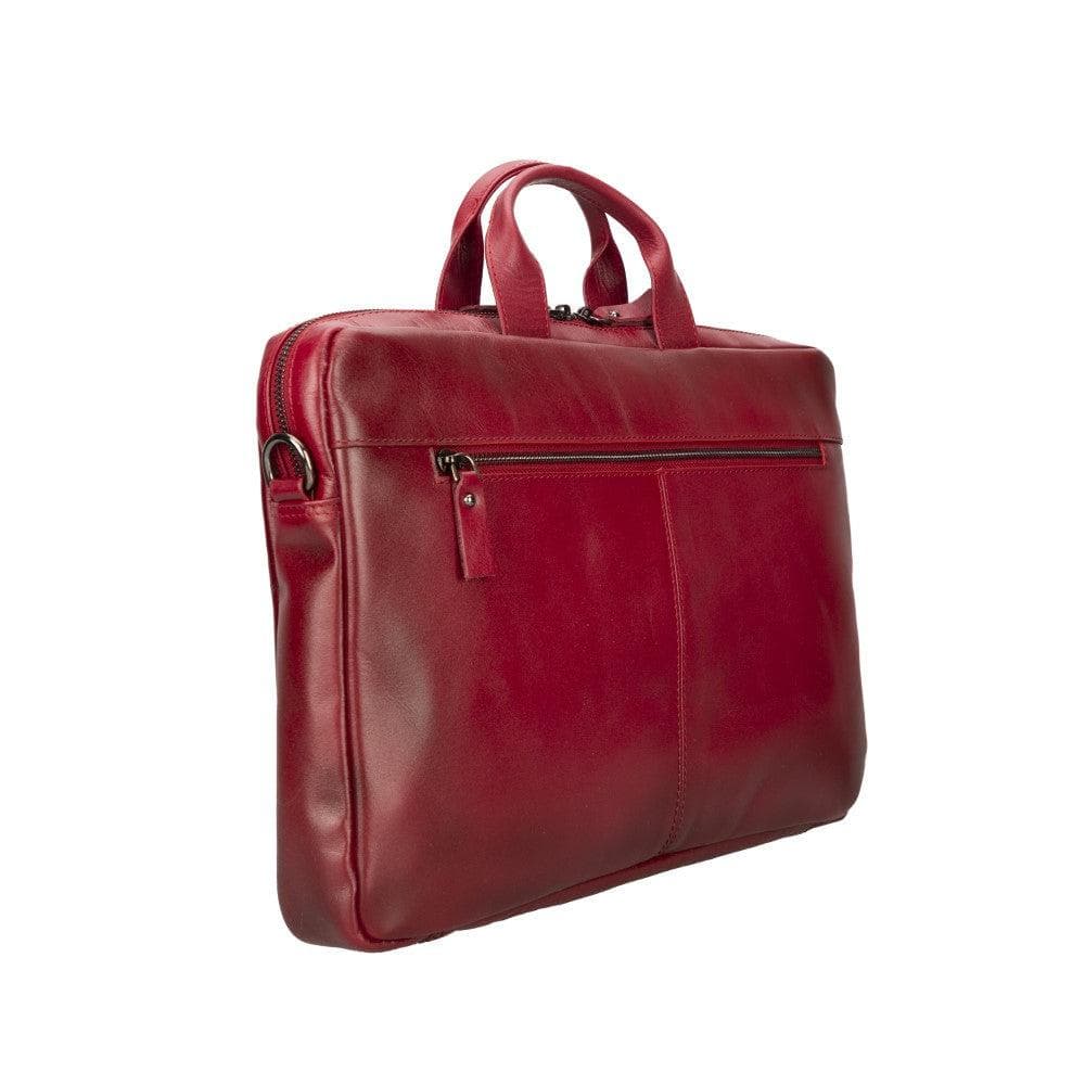 Bloomurban Shield 16" Crimson Red Deri Laptop / Macbook Çantası