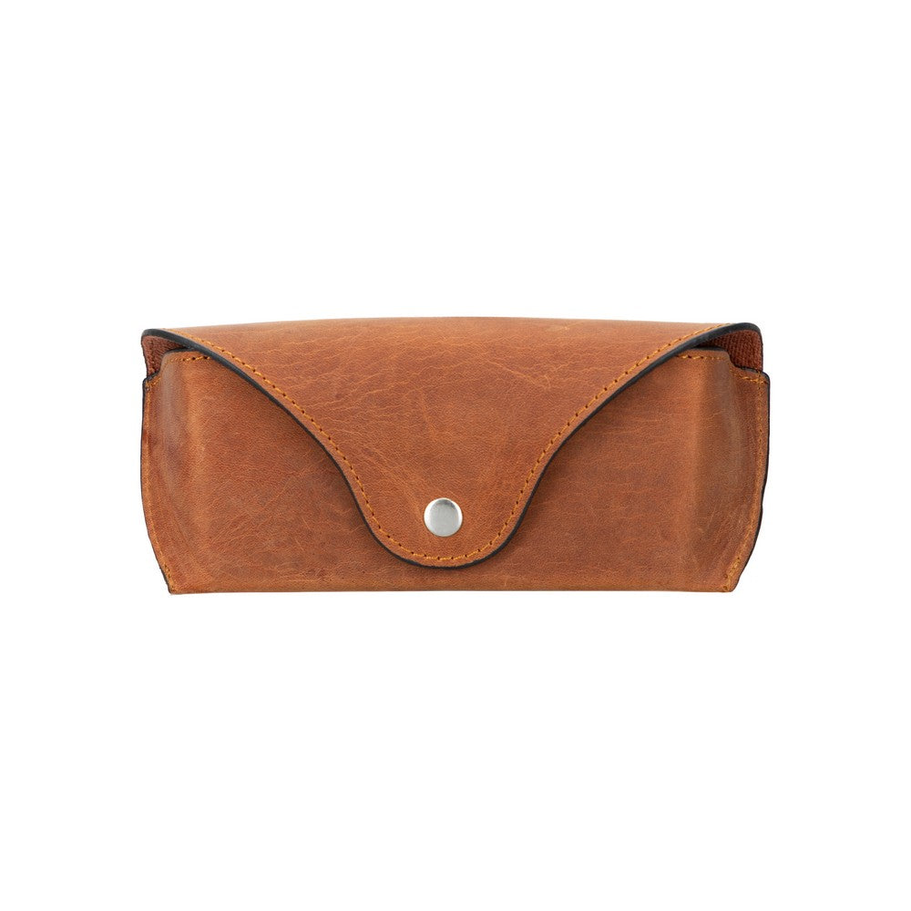 Bloominbag-Capri Saddle Brown Hakiki Deri Gözlük Kılıfı-1-roqelvaxirum.shop