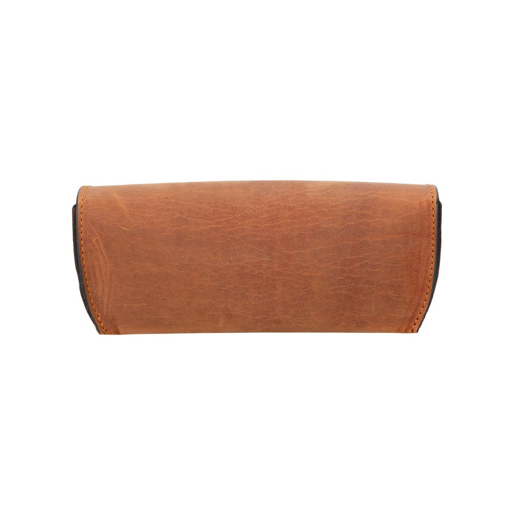 Bloominbag-Capri Saddle Brown Hakiki Deri Gözlük Kılıfı-2-roqelvaxirum.shop