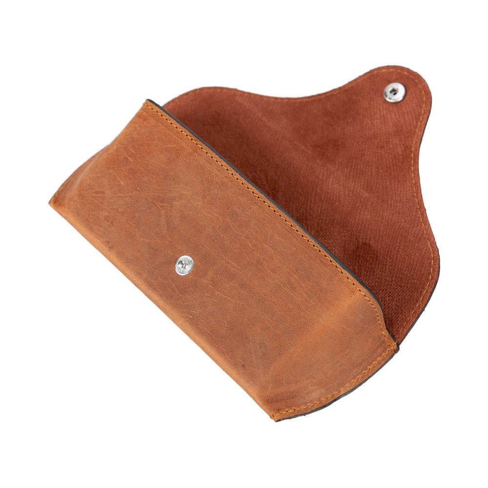 Bloominbag-Capri Saddle Brown Hakiki Deri Gözlük Kılıfı-3-roqelvaxirum.shop