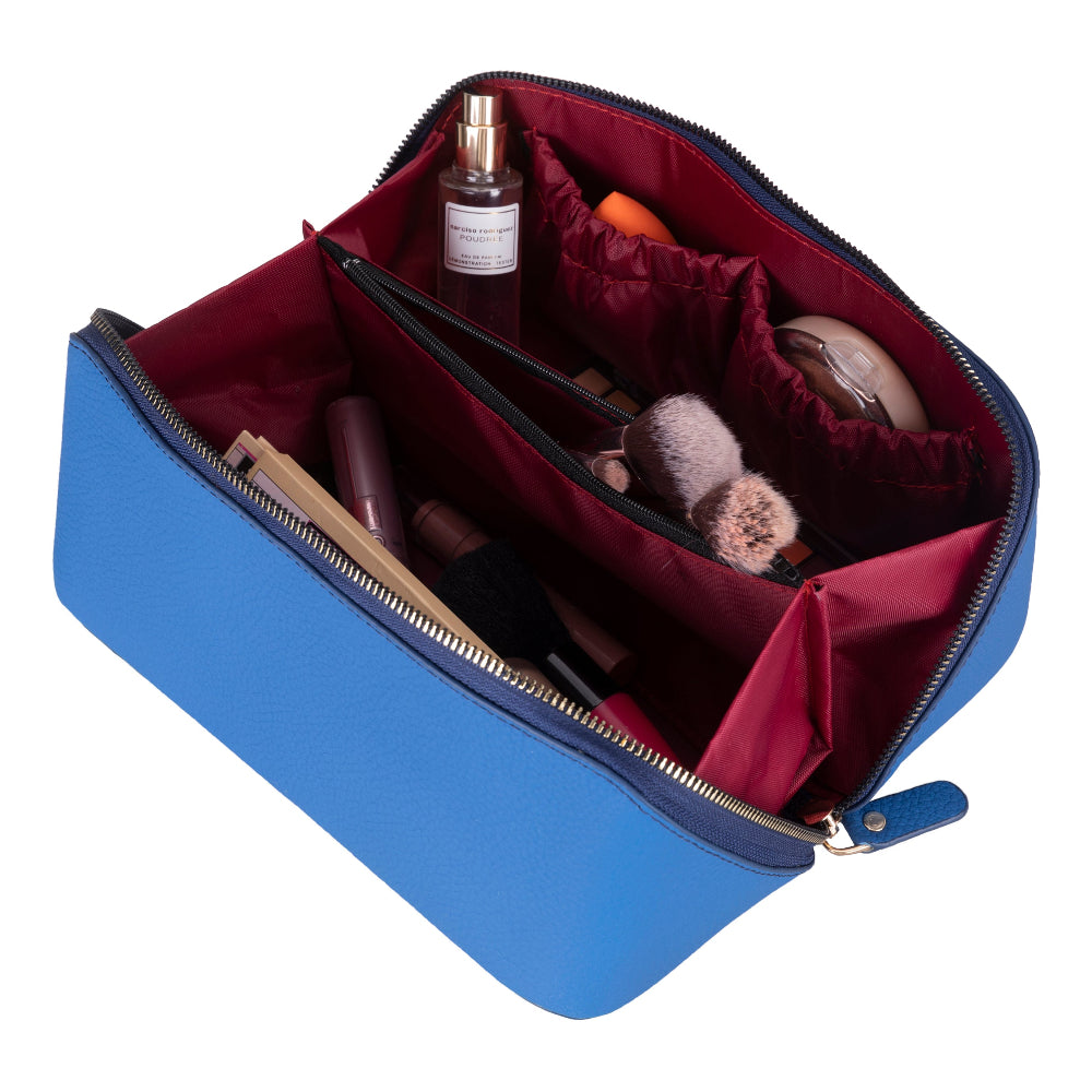Bloominbag-Ella Ocean Bloom Deri Seyahat Ve Makyaj çantası-3-roqelvaxirum.shop