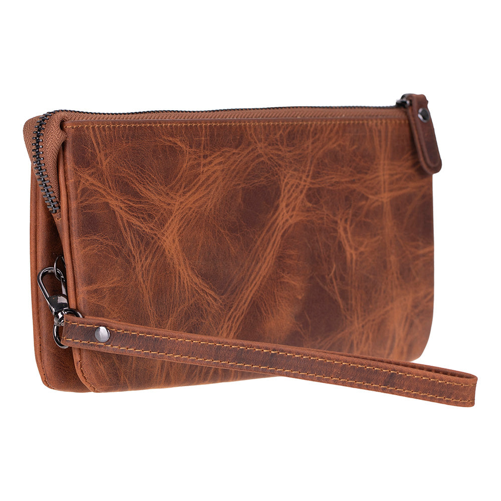 Bloominbag-Majeste Rust Brown Curated Deri Clutch Bag-1-roqelvaxirum.shop