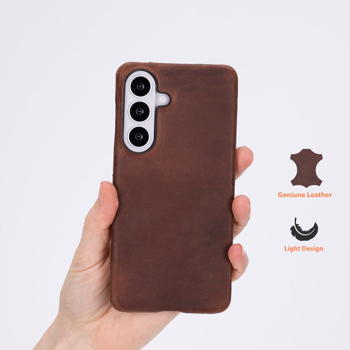 Monte Espresso Brown Deri Telefon Kılıfı Samsung Galaxy S26 Plus (6.7") | Ultra İnce Premium Leather Case
