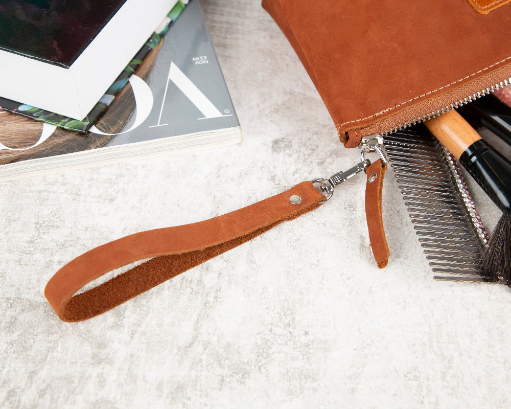 Bloominbag-Muted Chestnut – Deri Makyaj çantası-4-roqelvaxirum.shop