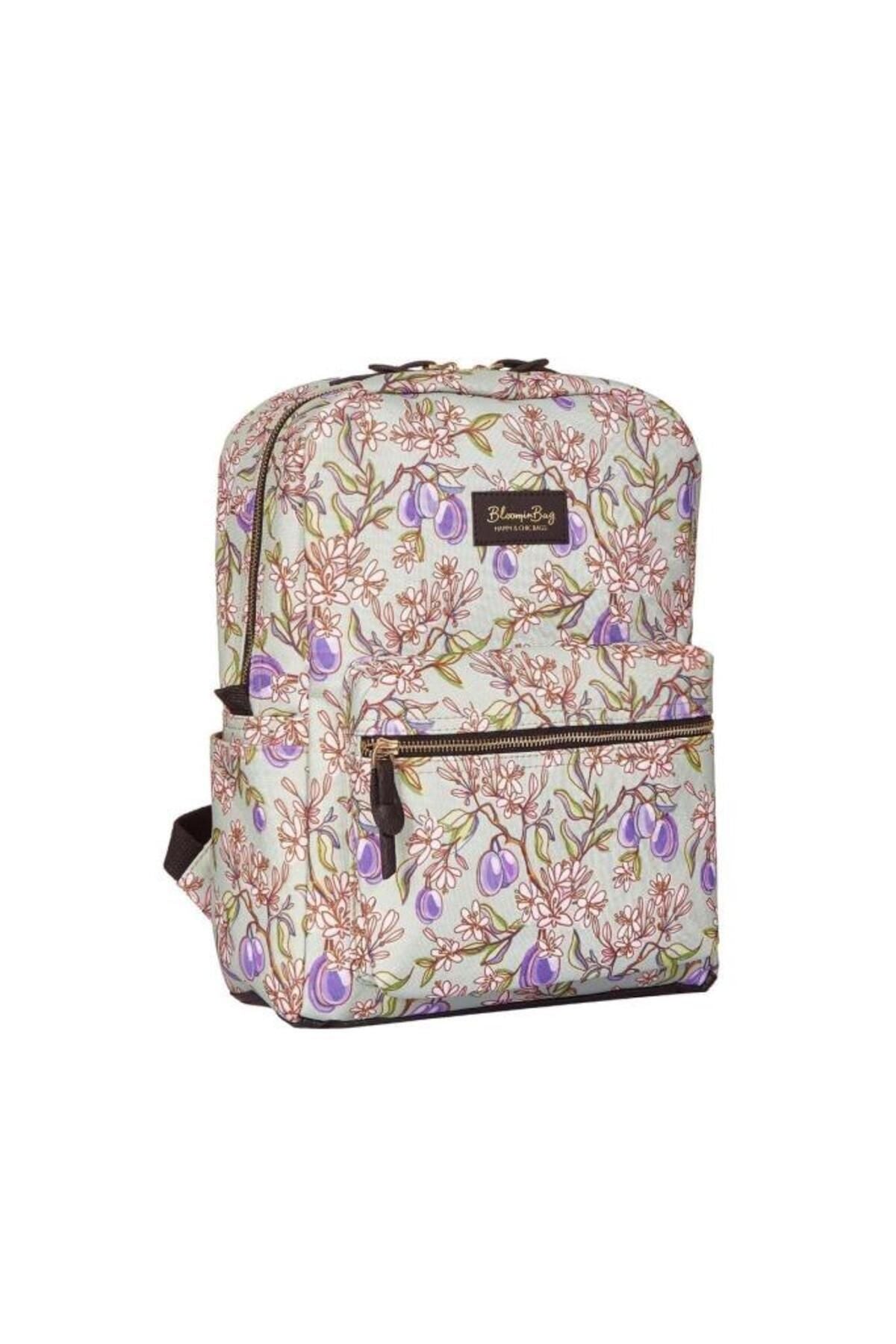 Bloominbag-Plums In Bloom 13 14 Inç Sırt Laptop / Macbook çantası-2-roqelvaxirum.shop