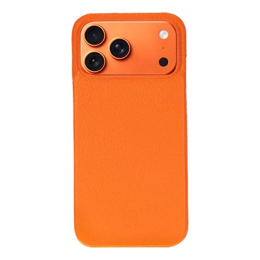 Porta Burnt Amber Deri Iphone 17 Pro (6.3") Hakiki Deri Çıkarılabilir Cüzdanlı Telefon Kılıfı