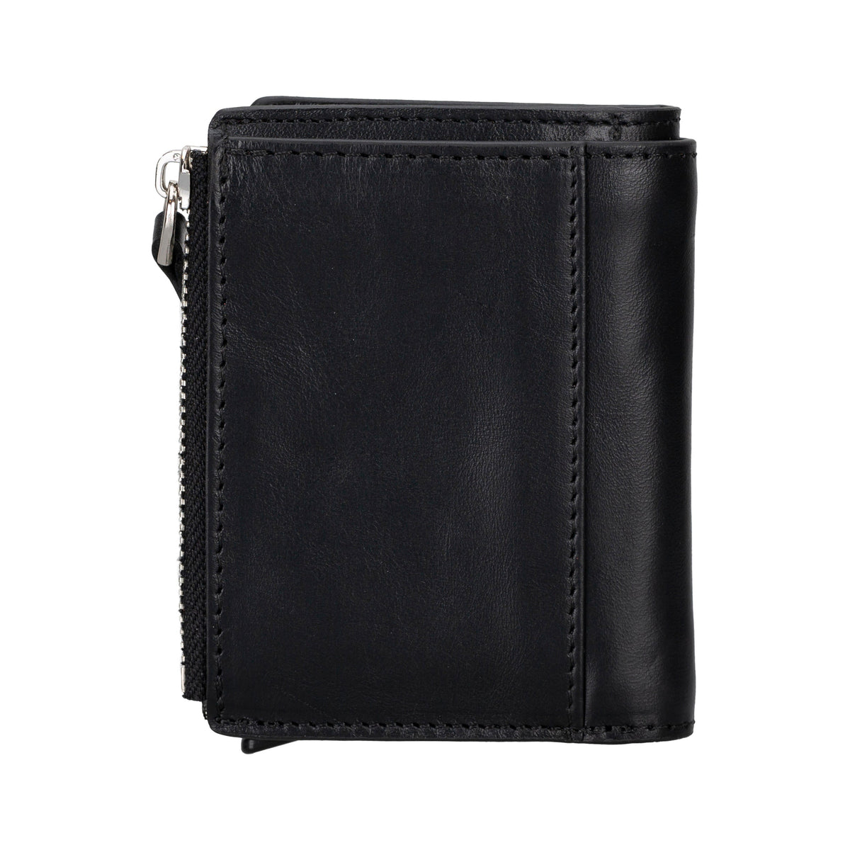 Siena Noir Black Mekanizmalı Deri Cüzdan & Kartlık (Rfid Korumalı)