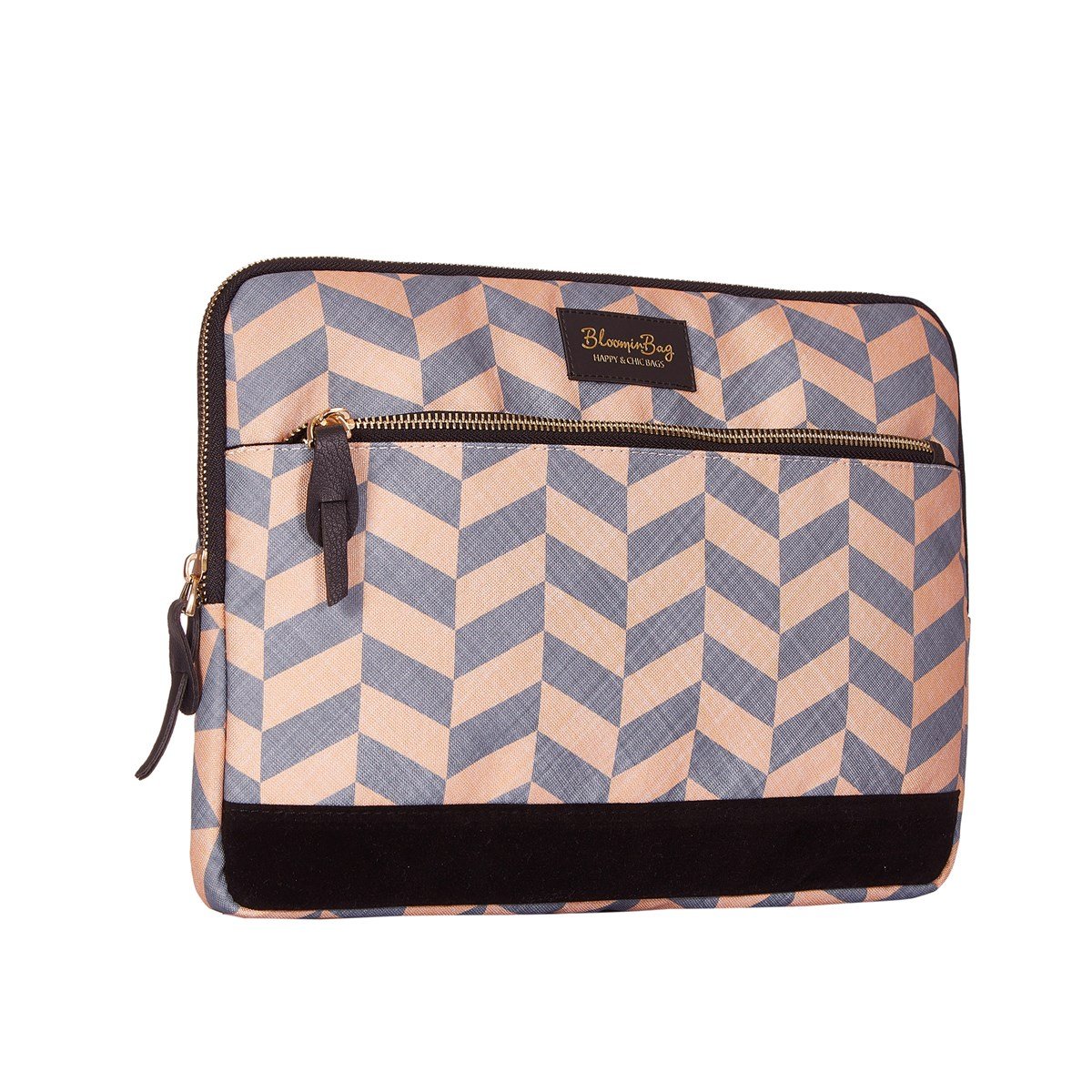 Bloominbag-Smokey Chevron 13 14 Inç Laptop / Mac Book Kılıf-1-roqelvaxirum.shop