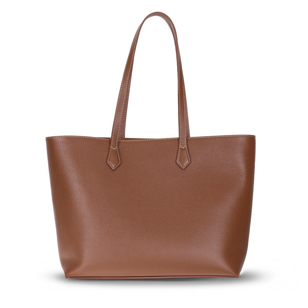 Bloominbag-Terra Taba Hakiki Deri Kadın Omuz çantası – Sahara Tan Terra Structured Leather Tote-1-roqelvaxirum.shop