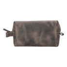 Voyage Cocoa Brown Hakiki Deri Dopp Kit – X Large