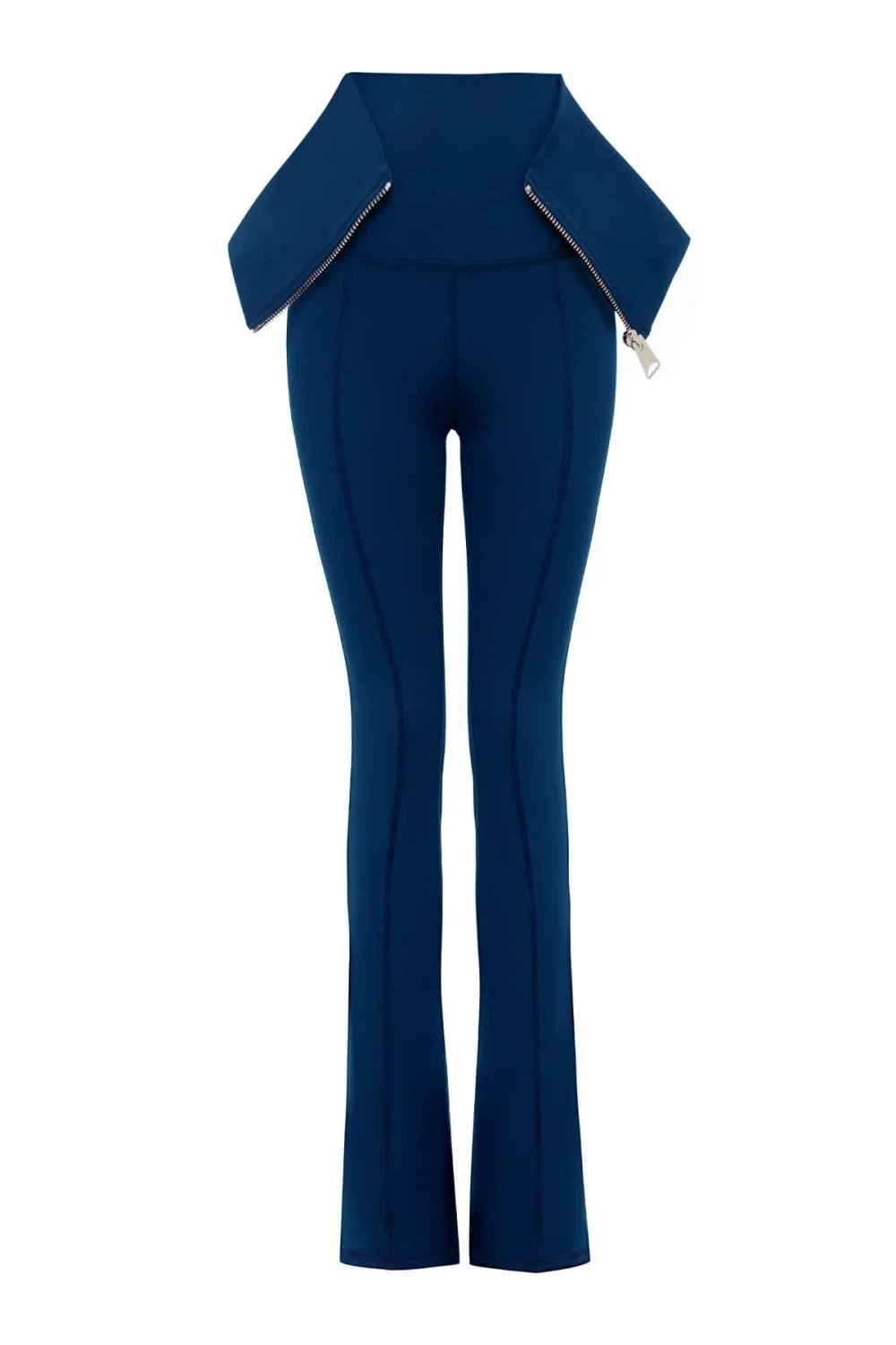 Bo&Po-Annalisa Corset Flare Leggings Blue-Activewear-2-roqelvaxirum.shop