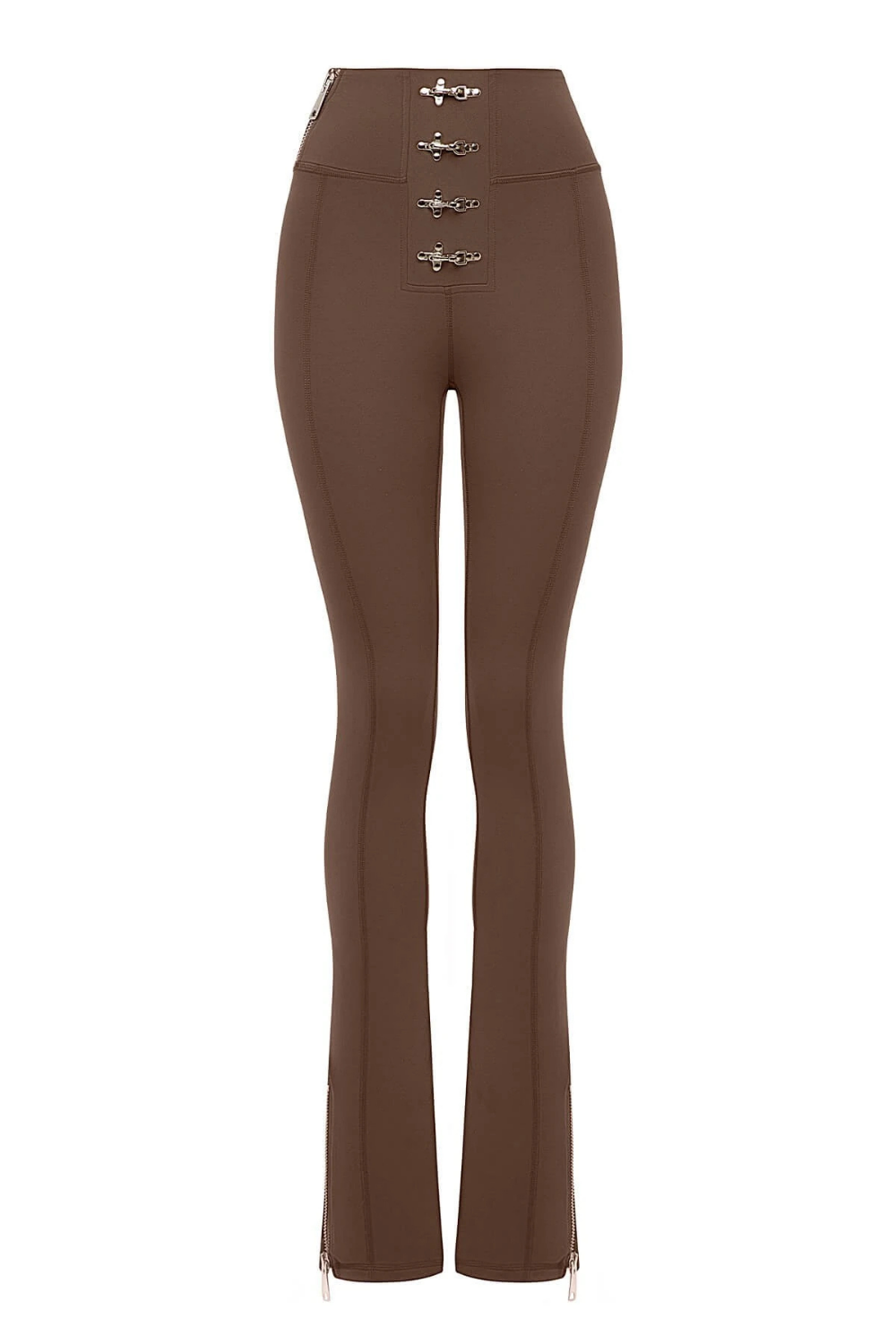 Bo&Po-Gaia Flare Leggings Brown-Top-2-roqelvaxirum.shop