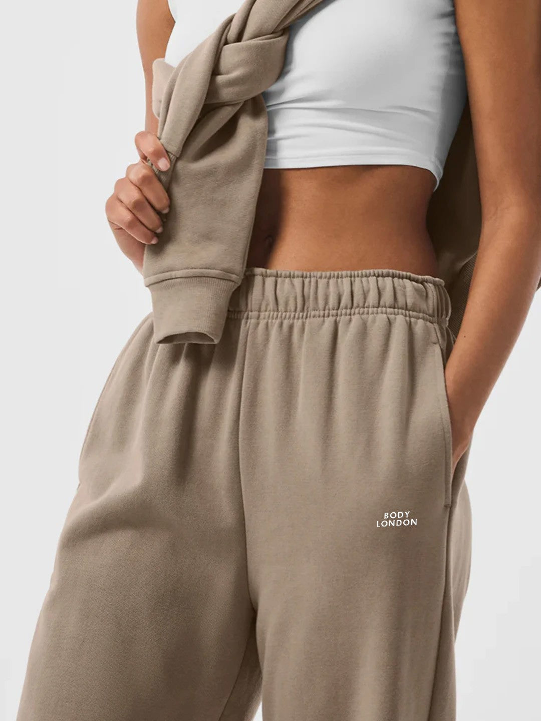 Body London-Body London Düz Paça Eşofman Altı-Eşofman-3-roqelvaxirum.shop