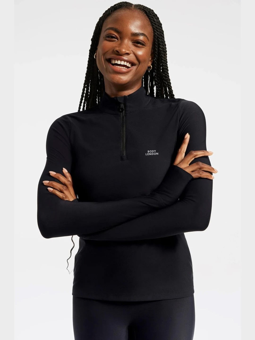 Body London-Body London Fermuarlı Uzun Kollu üst-Sweatshirts & Hoodies-10-roqelvaxirum.shop