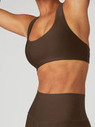 Body London-Body London Racerback Bra (Espresso)-Spor Sütyeni-4-roqelvaxirum.shop