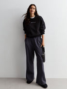 Body London-Jersey Sweatshirt-Sweatshirts & Hoodies-4-roqelvaxirum.shop