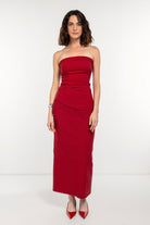 Boneqa Barcelona-Bordo Fit Kalem Midi Etek-Etek-1-roqelvaxirum.shop
