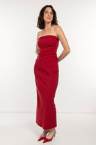 Boneqa Barcelona-Bordo Fit Kalem Midi Etek-Etek-3-roqelvaxirum.shop