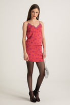 Boneqa Barcelona-Desenli Pembe Mini Etek-Etek-2-roqelvaxirum.shop