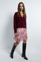 Boneqa Barcelona-Ebru Desenli Mini Etek-Etek-2-roqelvaxirum.shop