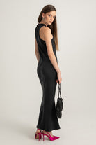 Boneqa Barcelona-Ebru Lale İşlemeli Elbise-Elbise-2-roqelvaxirum.shop