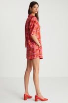 Boneqa Barcelona-Geometrik Desenli Şort-Şort-5-roqelvaxirum.shop