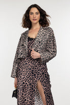 Boneqa Barcelona-Leopar Desenli Crop Ceket-Ceket-4-roqelvaxirum.shop