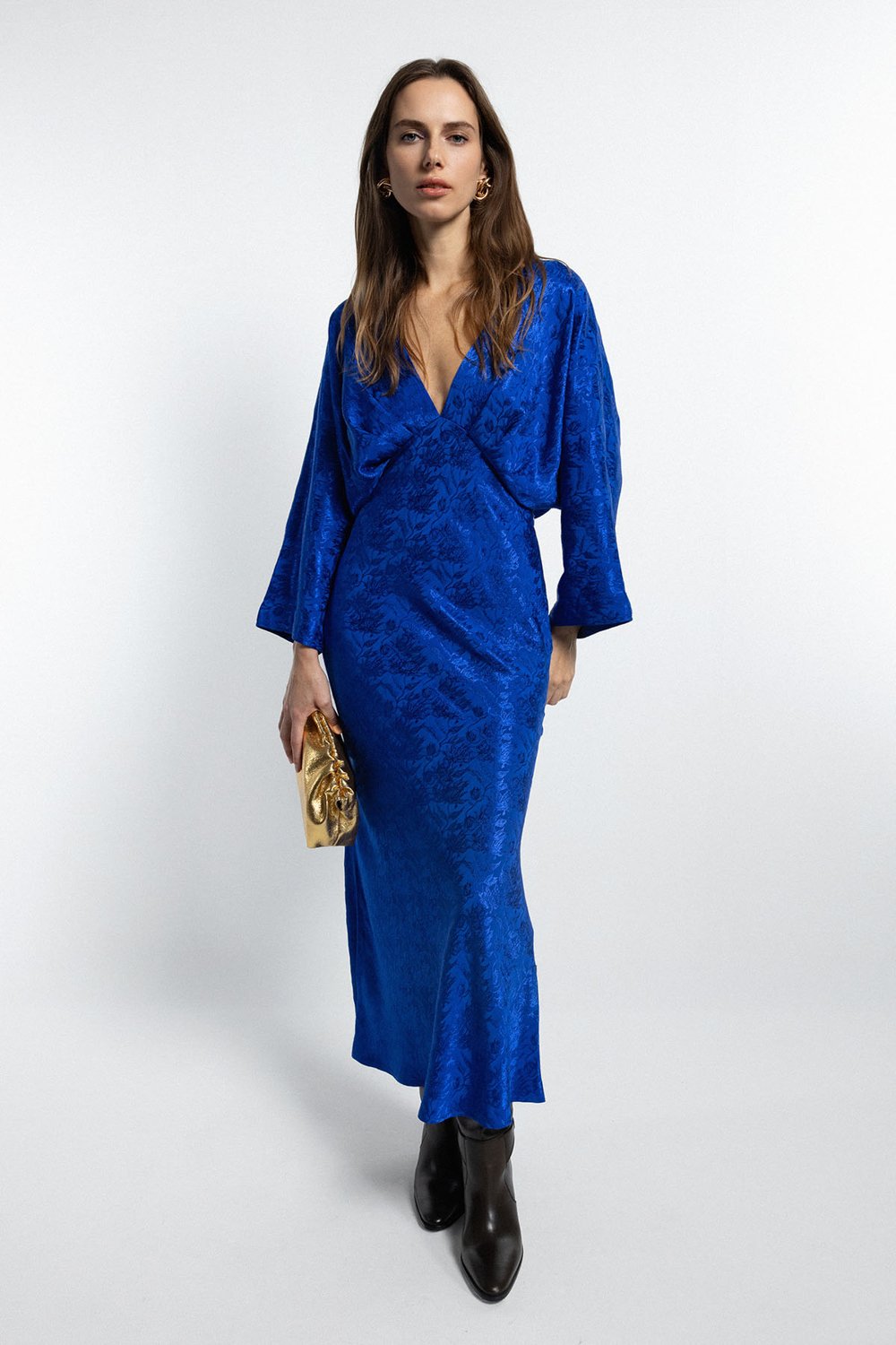 Boneqa Barcelona-Mavi Desenli Gece Elbisesi-Elbise-1-roqelvaxirum.shop